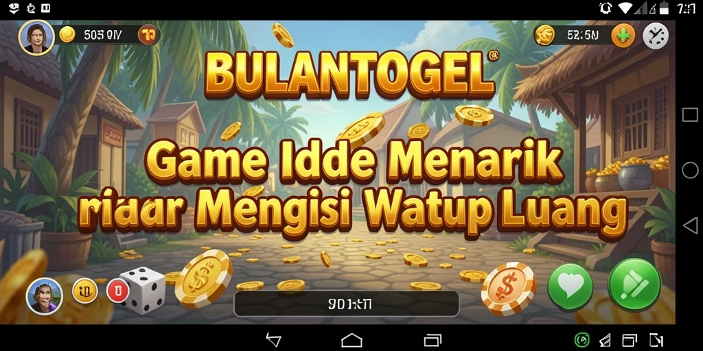 Screenshot gameplay BULANTOGEL yang menunjukkan keseruan idle.