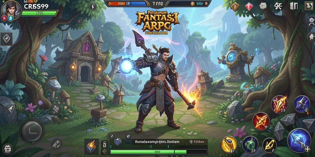 Tampilan gameplay penuh aksi dalam dunia ARPG yang menakjubkan.