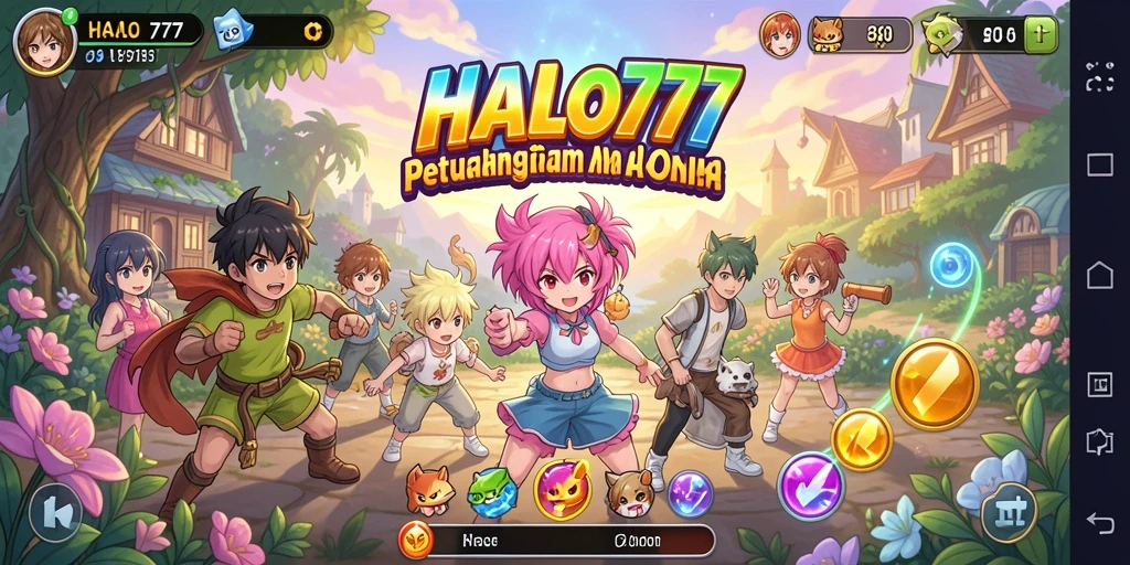 Tampilan bertarung seru di dunia anime yang menakjubkan.
