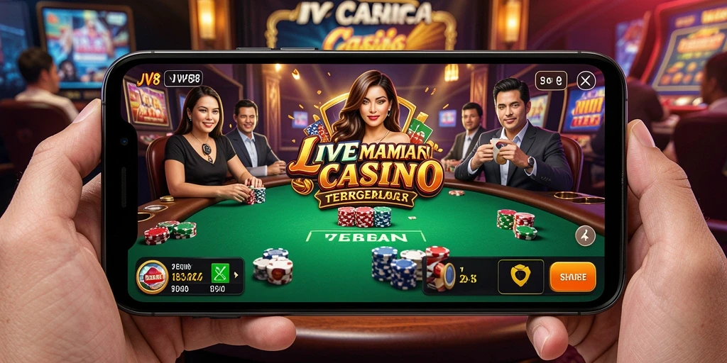 Tampilan gameplay Live Casino yang menarik dan interaktif.