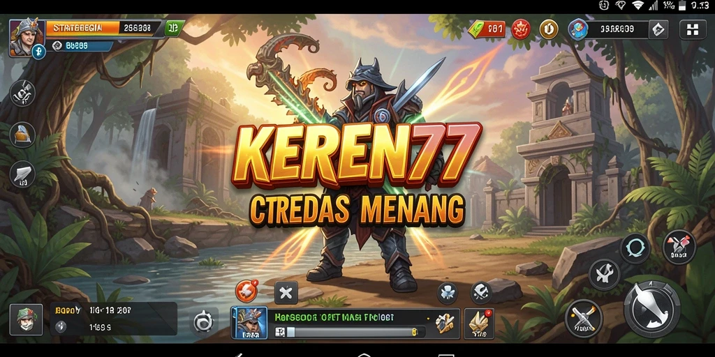 Screenshot gameplay KEREN77 menunjukkan momen strategis yang menegangkan.