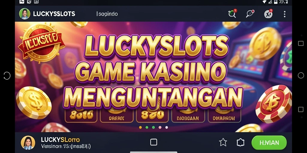 Tampilan gameplay LUCKYSLOTS yang memukau dan mengasyikkan.