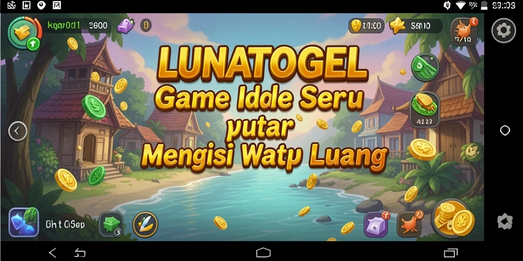 Tampilan gameplay LUNATOGEL yang menawan dan interaktif.