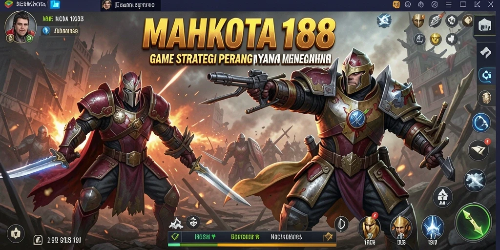 Tampilan grafis menarik dari gameplay MAHKOTA188.
