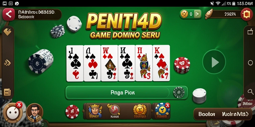 Gameplay seru dan interaktif dalam PENITI4D yang menantang.