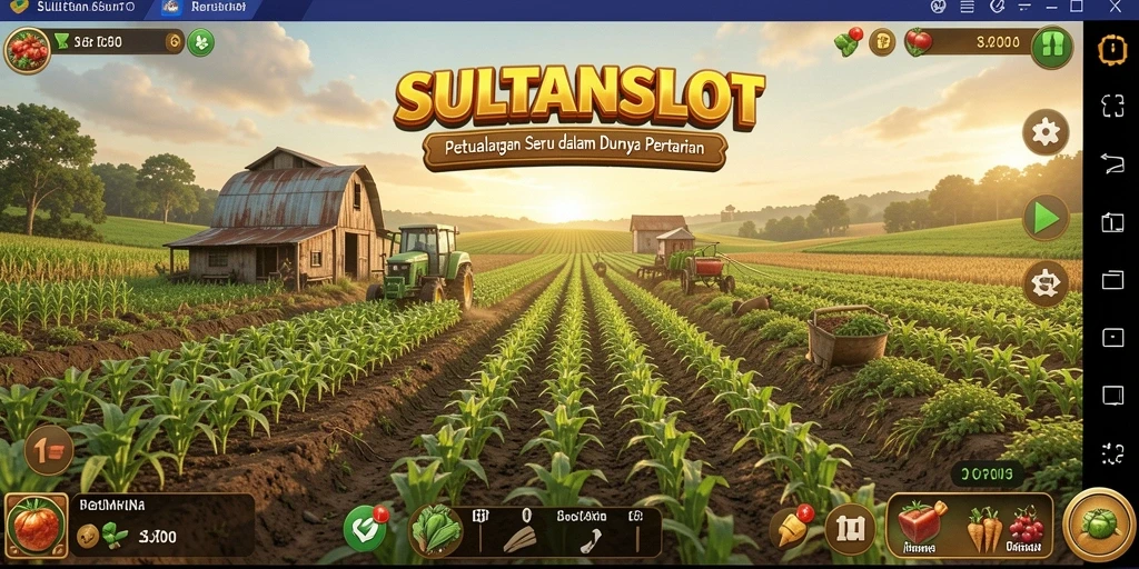Tangkapan layar SULTANSLOT menampilkan kebun yang indah dan produktif.