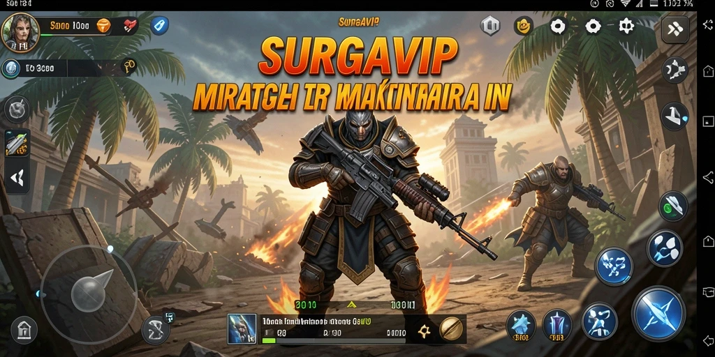 Tampilan gameplay seru dalam SURGAVIP yang penuh strategi.