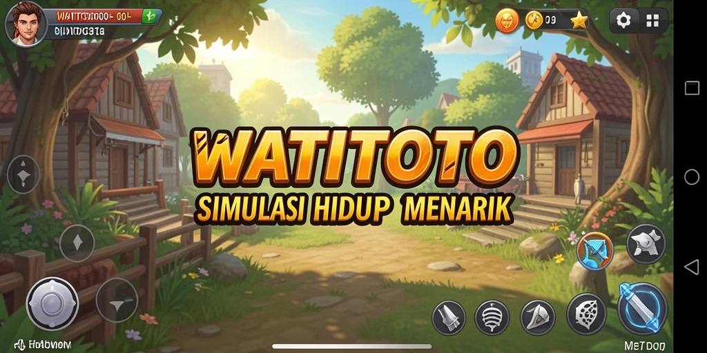 Tampilan menarik dari gameplay WATITOTO yang menggambarkan simulasi kehidupan.